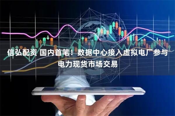 信弘配资 国内首笔！数据中心接入虚拟电厂参与电力现货市场交易